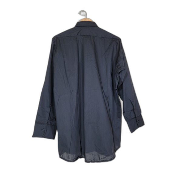 Comfort Shirt Clerical Collar Men's Black Long Sleeve Button Dress Shirt - 15.5 - Picture 2 of 8